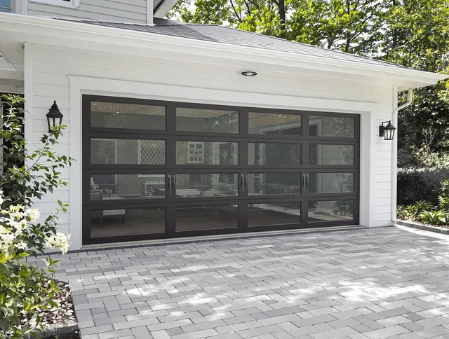 Enfield Garage Door Repair design specialist presenting custom garage door options to Enfield homeowner