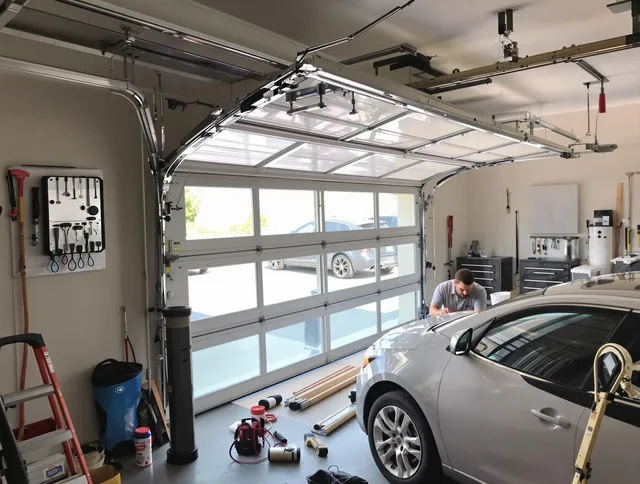 Garage door noise reduction service by Enfield Garage Door Repair in Enfield